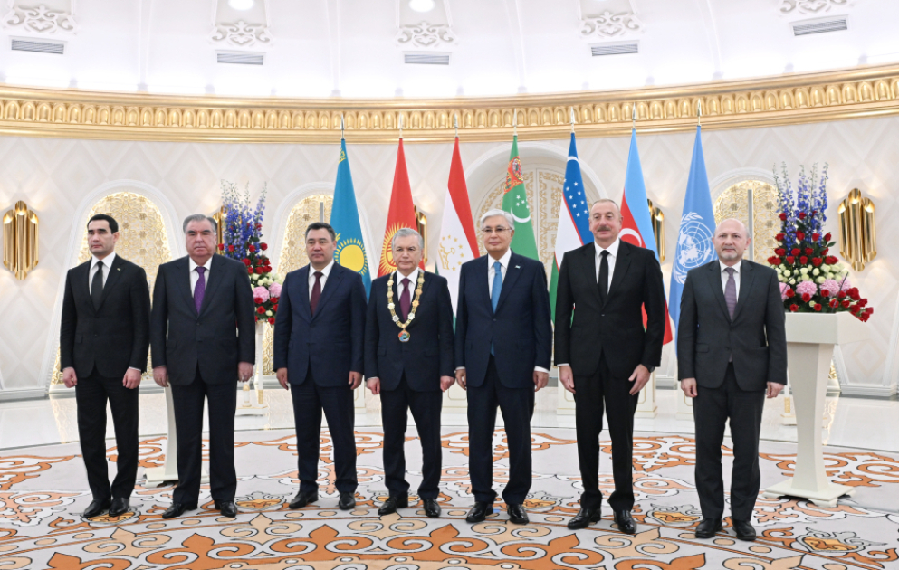 President Ilham Aliyev attended award ceremony for Uzbekistan’s President Shavkat Mirziyoyev in Astana