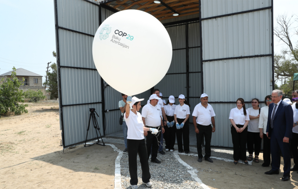 Maştağa aerostansiyasında aeroloji müşahidələr bərpa edilib, ilk radiozond hava şarı buraxılıb