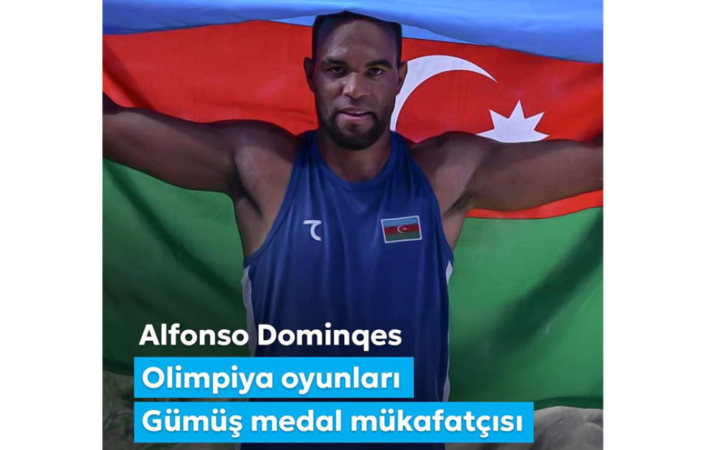 Birinci vitse-prezident Mehriban Əliyeva Olimpiadada gümüş medal qazanan Alfonso Dominqesi təbrik edib