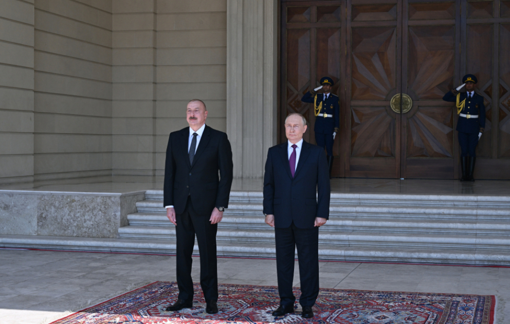 Cérémonie d’accueil officiel du président russe Vladimir Poutine