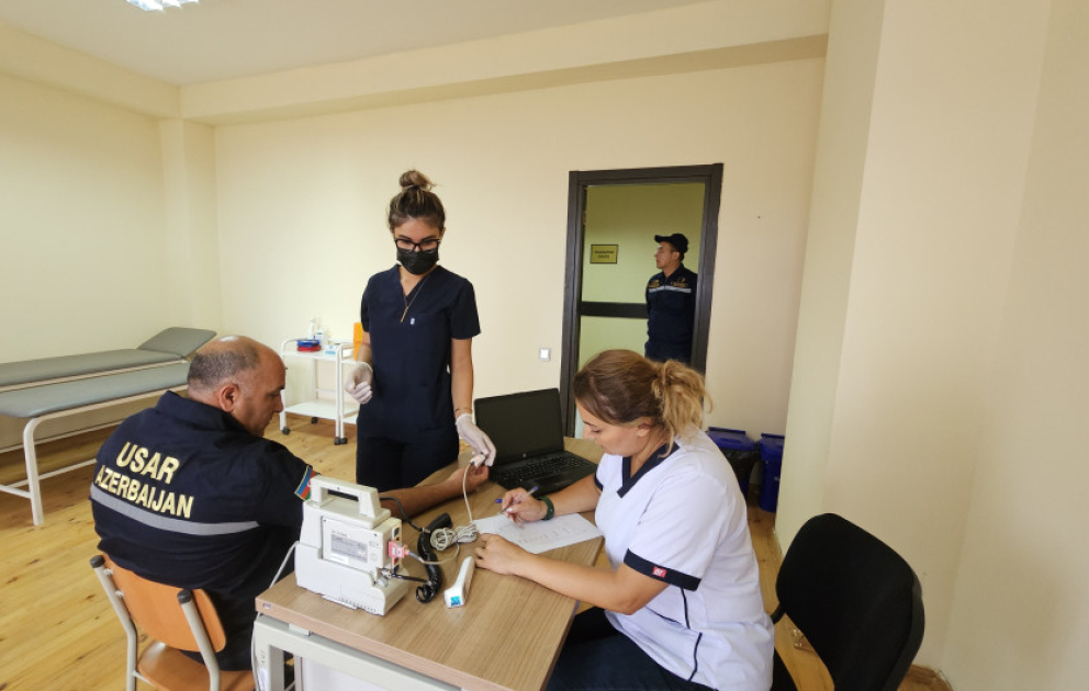 FHN-in Beynəlxalq Axtarış-xilasetmə Dəstəsi növbəti dəfə taktiki-xüsusi təlim keçirib