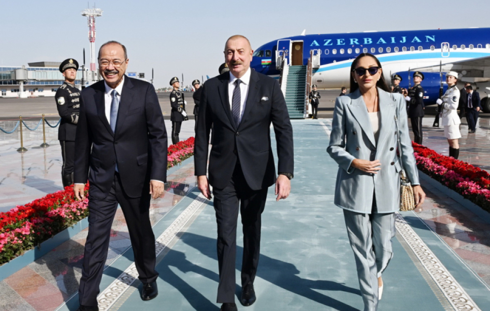 President of Azerbaijan Ilham Aliyev arrived in Uzbekistan for state visit