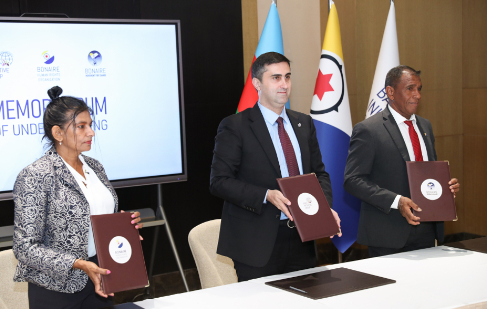 Bakı Təşəbbüs Qrupu ilə Bonayre adasının QHT-ləri arasında əməkdaşlıq sazişi imzalanıb