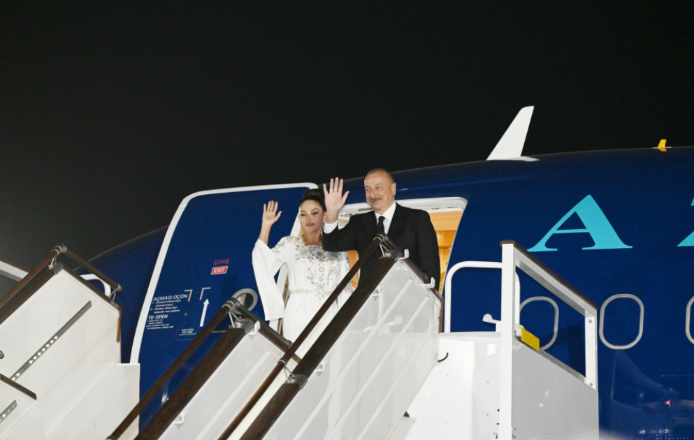 Präsident Ilham Aliyev beendet seinen Staatsbesuch in Usbekistan