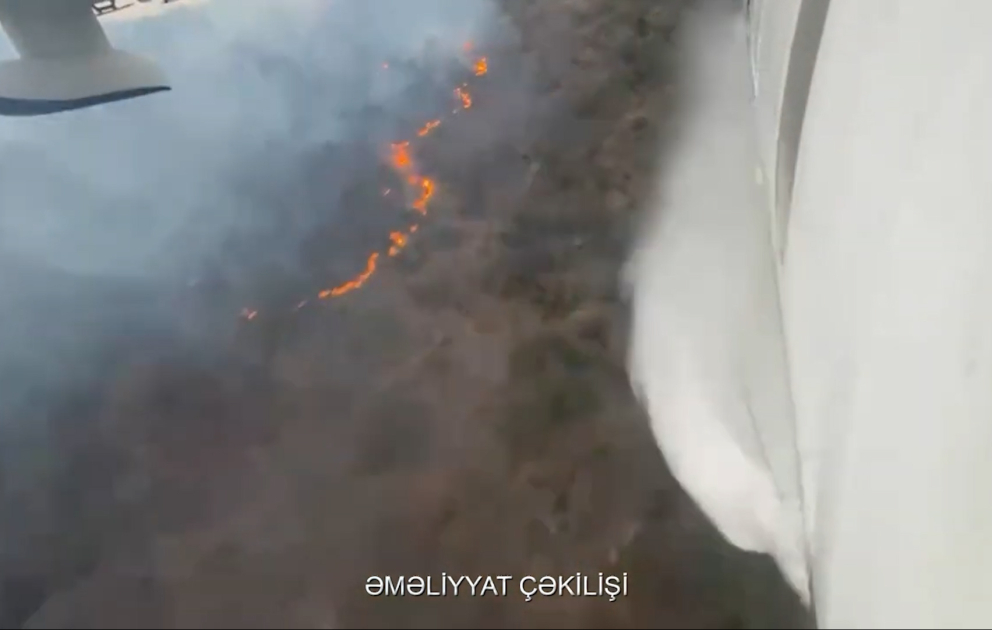 Amfibiya təyyarəsi Türkiyədəki meşə yanğınları ilə mübarizə tədbirlərini davam etdirir