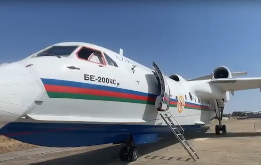 Azerbaijan continues its firefighting operations in Türkiye