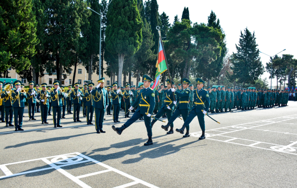 DSX-nin birləşmə və hərbi hissələrində gənc əsgərlərin andiçmə mərasimi keçirilib