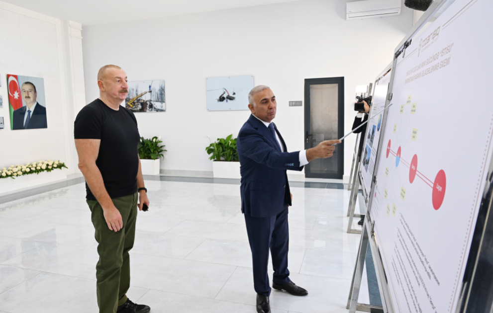 Le président Ilham Aliyev participe à l'inauguration de la sous-station Istissou à Kelbédjer