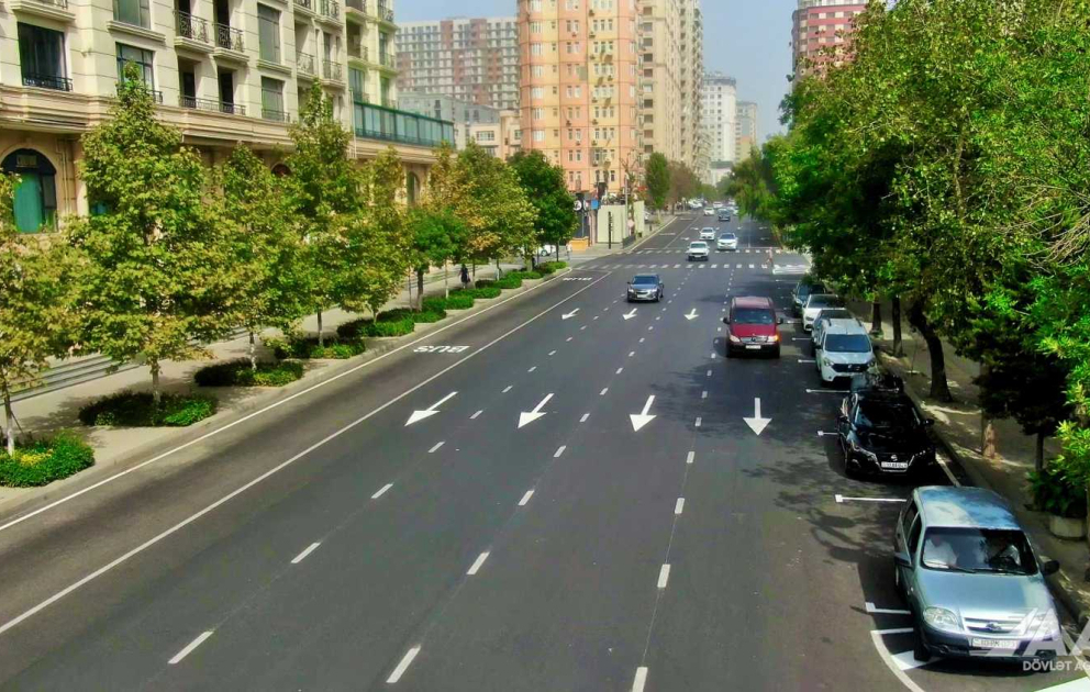 Azadlıq prospektinin bir hissəsinin təmiri başa çatıb