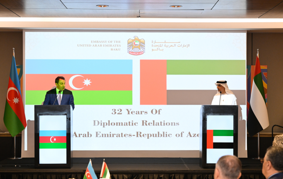 Azərbaycan və Birləşmiş Ərəb Əmirliklərinin diplomatik əlaqələrinin 32-ci ildönümü qeyd edilib