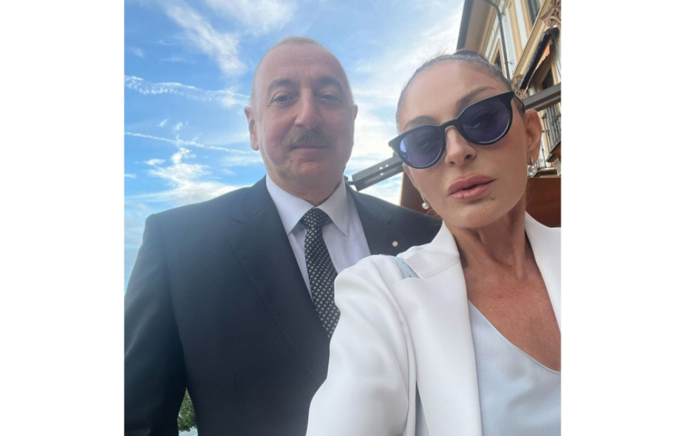 First Vice-President Mehriban Aliyeva shared post from Lake Como