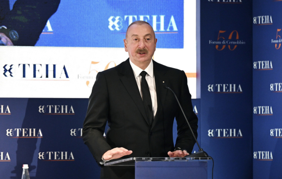 President Ilham Aliyev addressed session on “Azerbaijan's role in the new geopolitical environment” at International Cernobbio Forum