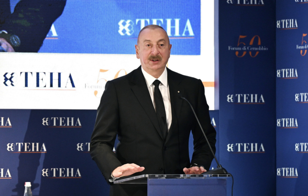 Italien: Präsident Ilham Aliyev nimmt am internaionalen Cernobbio Forum teil