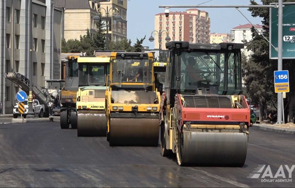 Həsən bəy Zərdabi küçəsində təmir işləri davam edir