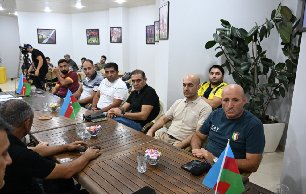 Şəhid jurnalistlərin xatirəsinə həsr olunan üçüncü futbol turnirinin püşkatma mərasimi  olub
