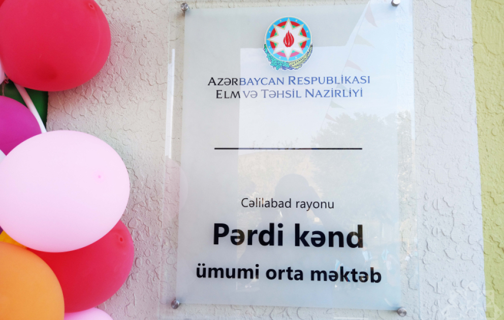 Cəlilabadın Pərdi kəndində yeni məktəb binası istifadəyə verilib
