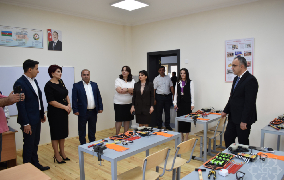 Zaqatalanın Muğanlı kəndində 432 şagird yerlik yeni məktəb binası istifadəyə verilib