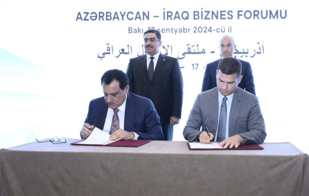 Azərbaycan-İraq Biznes Şurasının yaradılması haqqında sənəd imzalanıb