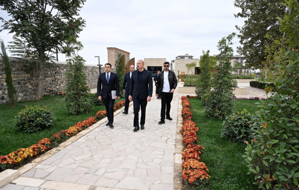 President Ilham Aliyev attended inauguration of Imarat Complex in Aghdam following its restoration