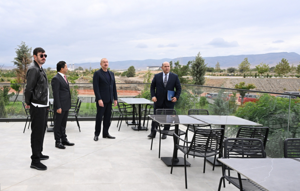 President Ilham Aliyev attended opening of Aghdam City Hotel
