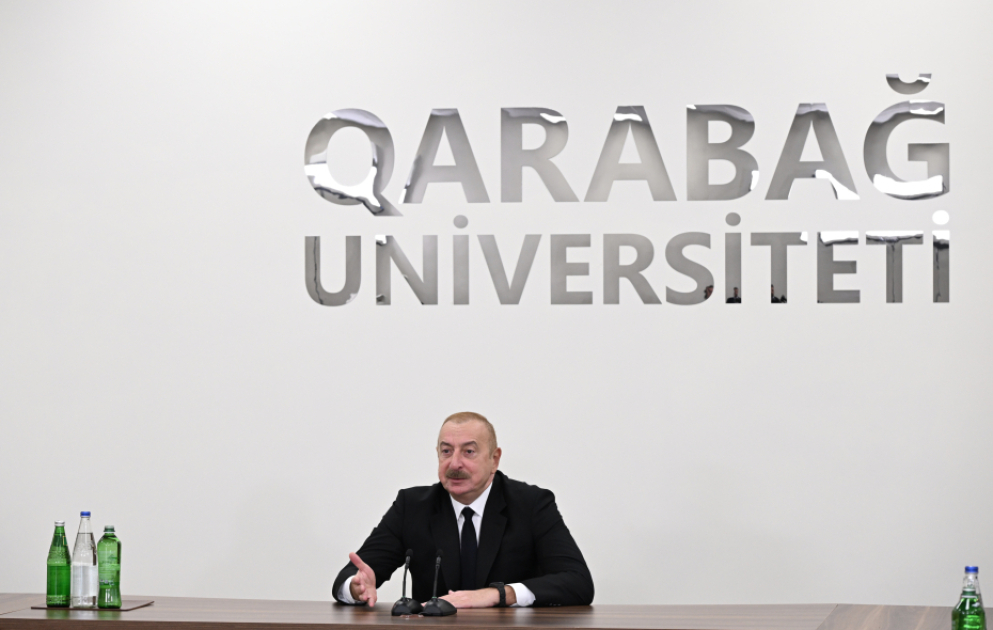 Le président Ilham Aliyev participe à la réouverture de l’Université du Karabagh