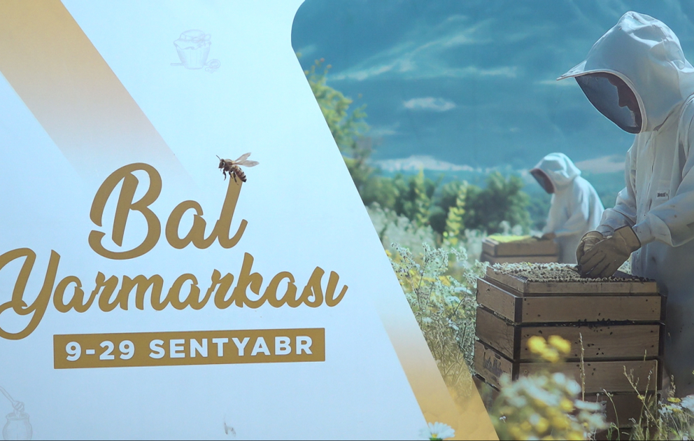 Bal yarmarkasında azad olunan ərazilərdən gətirilən məhsullara təlabat böyükdür