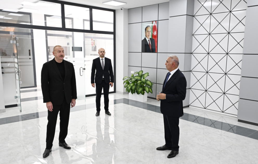 Prezident İlham Əliyev Zəngilan Elektrik Şəbəkəsinin Rəqəmsal İdarəetmə Mərkəzinin açılışında iştirak edib