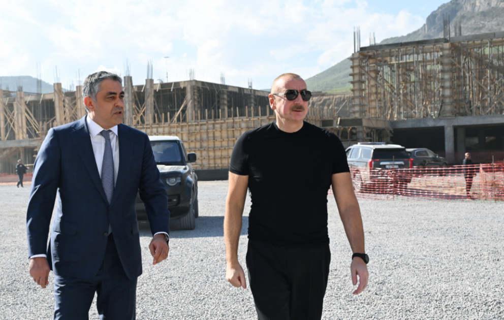 Zəngilan İstirahət Kompleksində aparılan tikinti işləri ilə tanışlıq