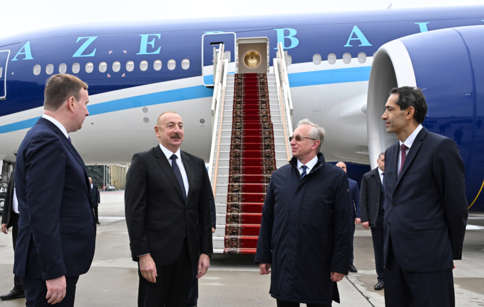 Präsident Ilham Aliyev zu Besuch in Russland
