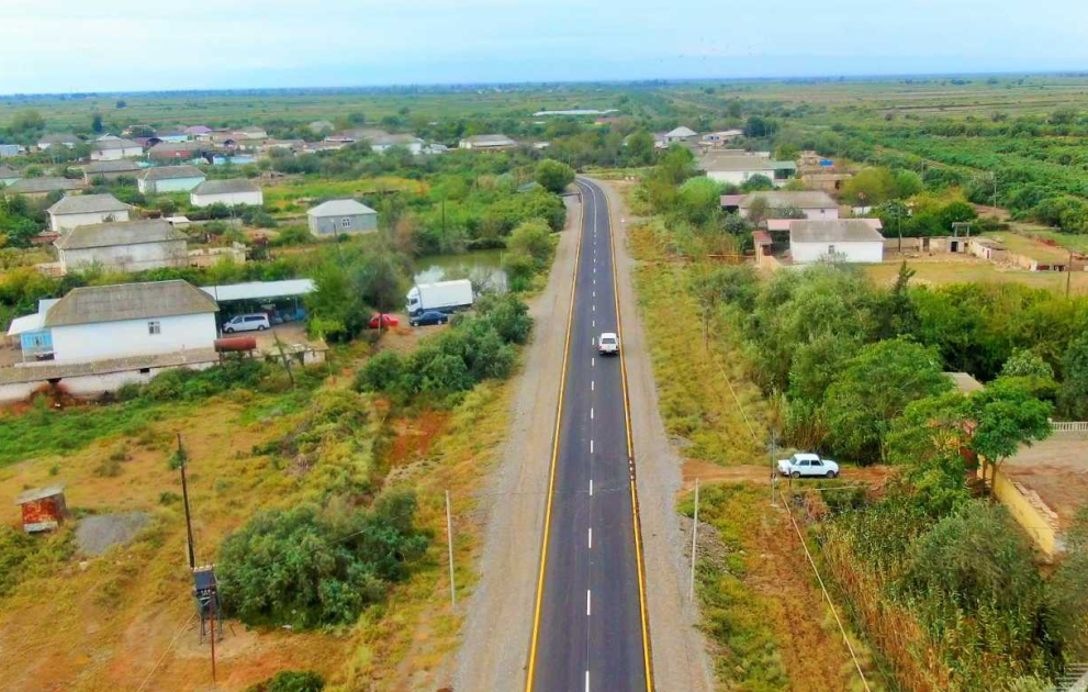 Neftçalada 42 km uzunluğa malik yolların yenidən qurulması yekunlaşıb