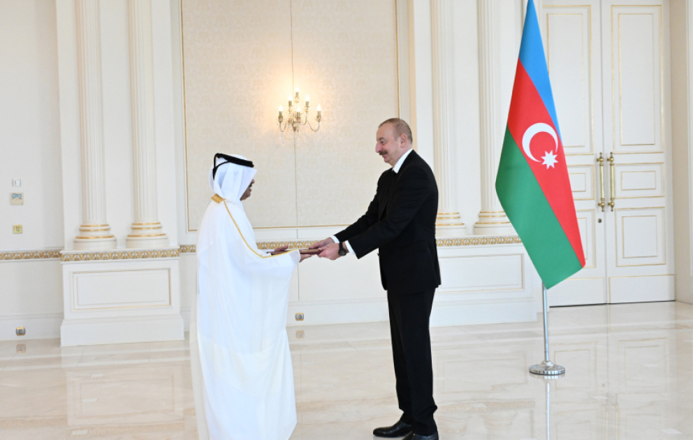 Prezident İlham Əliyev Qətər Dövlətinin Azərbaycanda yeni təyin olunmuş fövqəladə və səlahiyyətli səfirinin etimadnaməsini qəbul edib