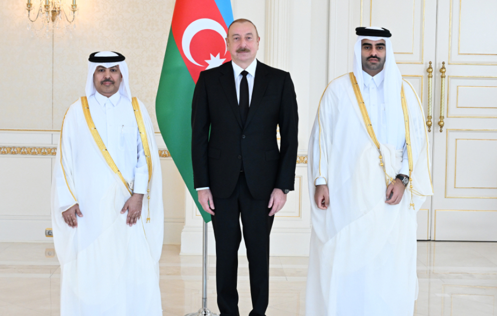 President Ilham Aliyev received credentials of incoming ambassador of Qatar
