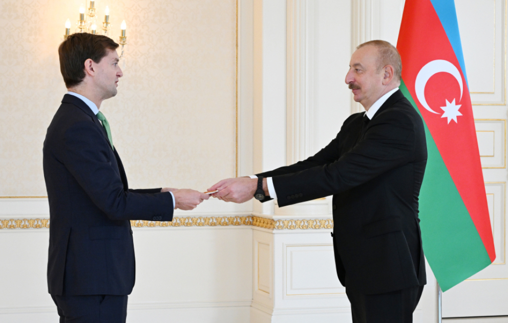 President Ilham Aliyev received credentials of incoming ambassador of Belgium to Azerbaijan