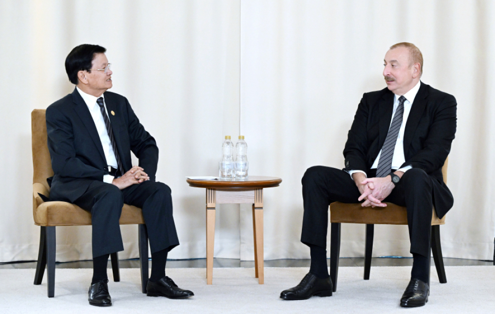 President of Azerbaijan Ilham Aliyev met with President of Laos in Kazan