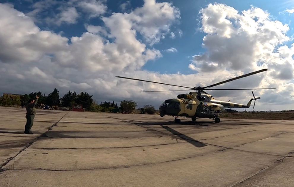 Azerbaijan Air Force’s helicopter units conduct training flights