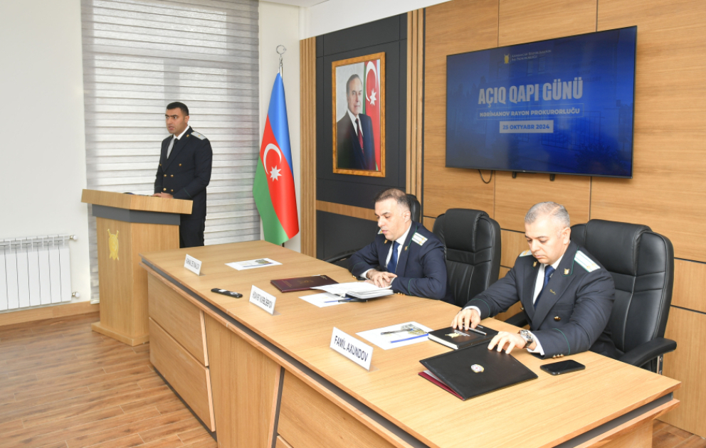 Nərimanov Rayon Prokurorluğunda “Açıq qapı günü” təşkil edilib