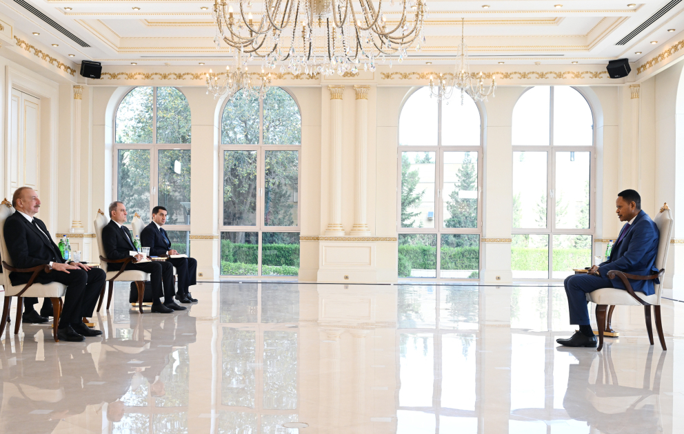 President Ilham Aliyev received credentials of incoming ambassador of the Democratic Republic of the Congo to Azerbaijan