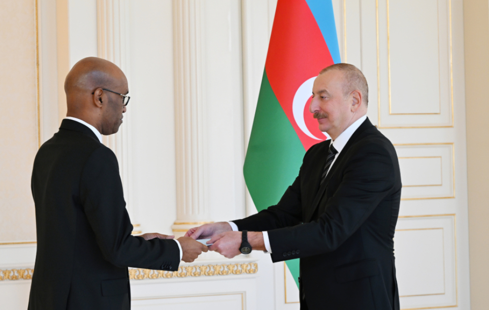 Le président azerbaïdjanais reçoit les lettres de créance du nouvel ambassadeur de Somalie à Bakou