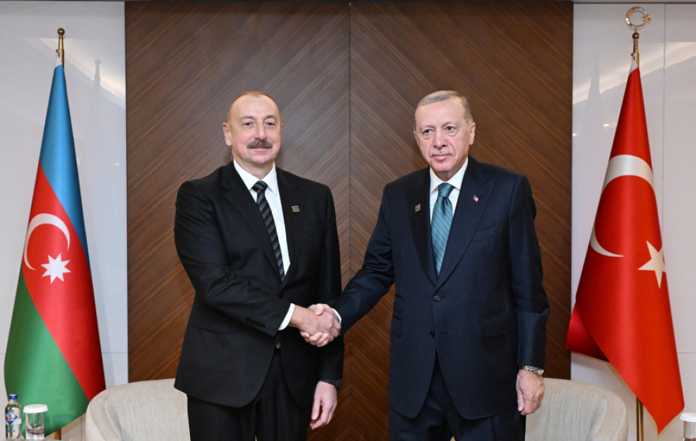 President of Azerbaijan Ilham Aliyev met with Turkish President Recep Tayyip Erdogan in Bishkek