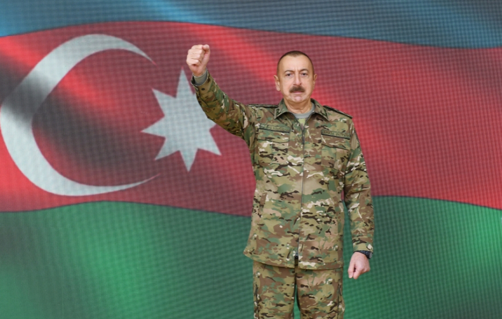Prezident İlham Əliyev Şuşanın azad olunmasının ildönümü münasibətilə paylaşım edib