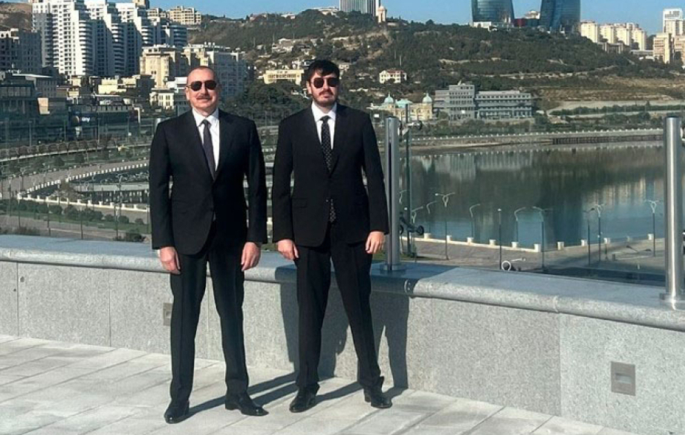 First Vice-President Mehriban Aliyeva shared post from National Flag Square