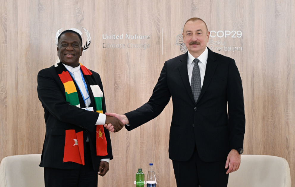 Le président azerbaïdjanais s’entretient avec son homologue zimbabwéen