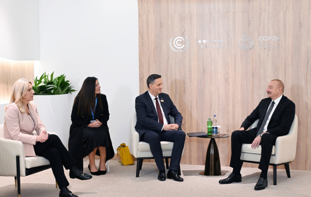 President Ilham Aliyev met with Chairman and member of Presidency of Bosnia and Herzegovina