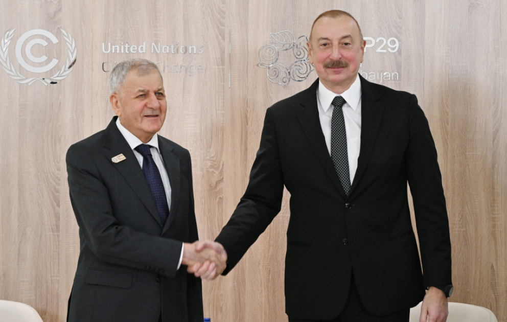 Le président azerbaïdjanais rencontre son homologue irakien