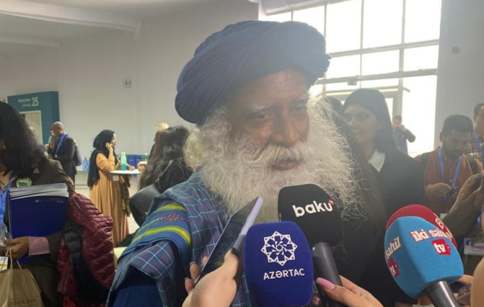 Məşhur hindistanlı yoqin: COP29-un yaşıl dünya üçün həmrəyliyi təşviq etdiyini görmək çox xoşdur