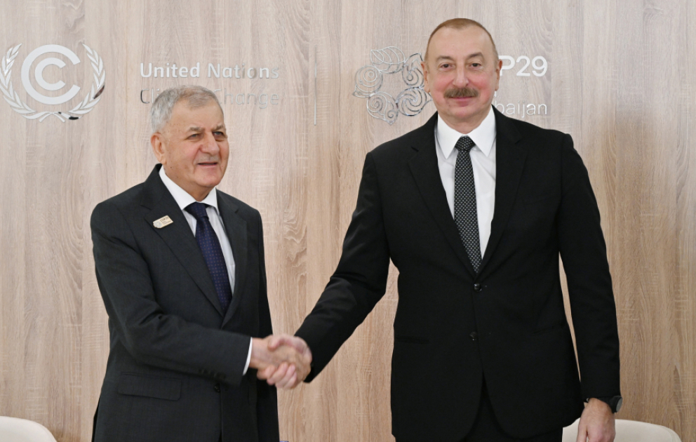 Президент Ильхам Алиев встретился с Президентом Ирака