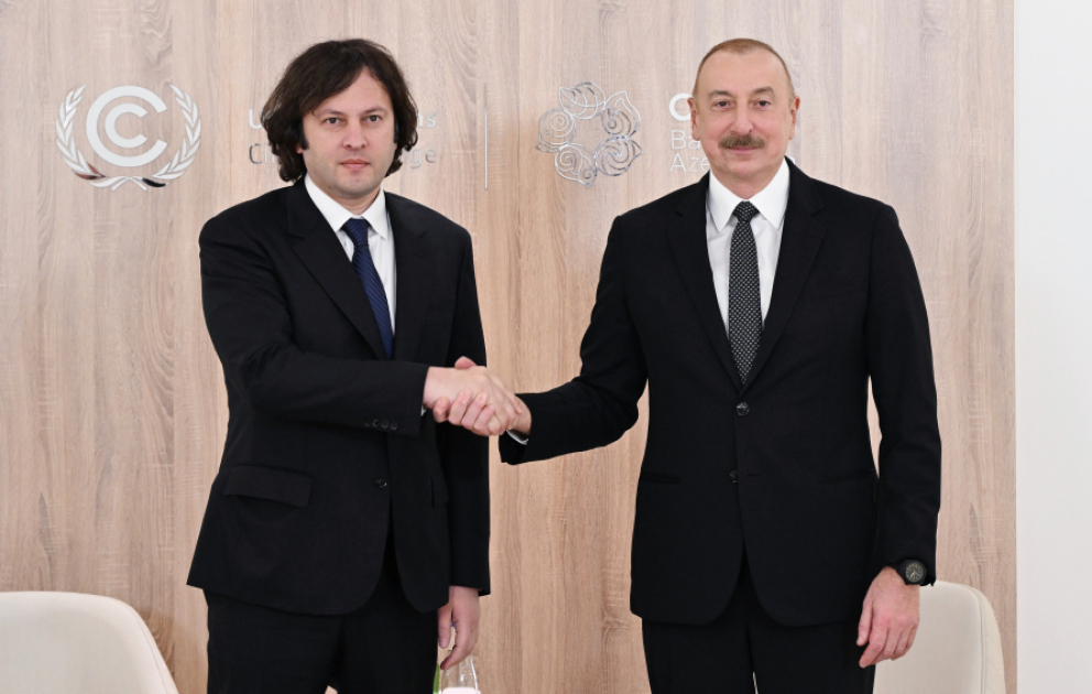 Prezident İlham Əliyev Gürcüstanın Baş naziri ilə görüşüb