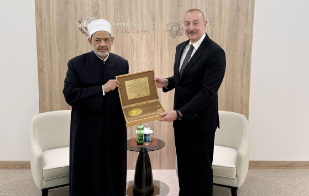 Президент Ильхам Алиев встретился с шейхом Аль-Азхар аш-Шарифа
