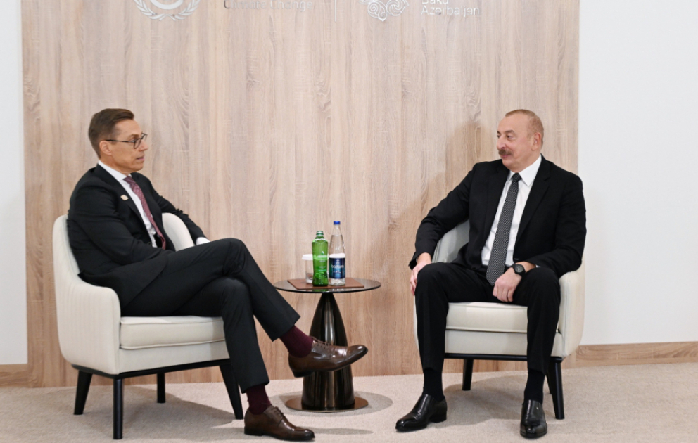 Le président azerbaïdjanais rencontre son homologue finlandais