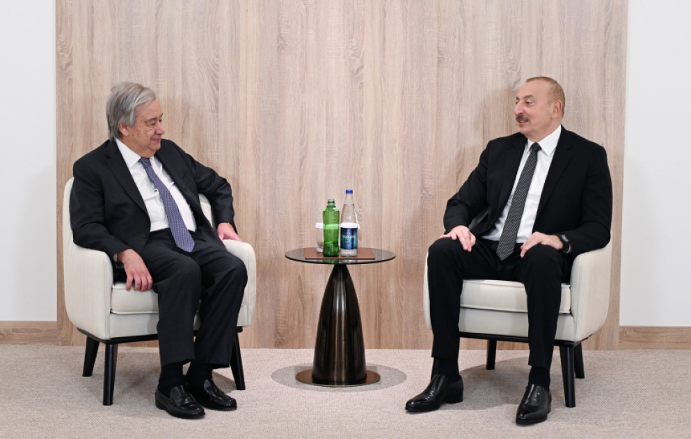 Le président azerbaïdjanais s’entretient avec le Secrétaire général de l’ONU